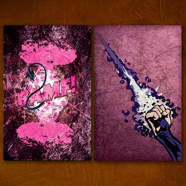 Any 9 X-Men Inspired Retro Art Posters - Set of 11x17 Science Fiction Art Prints