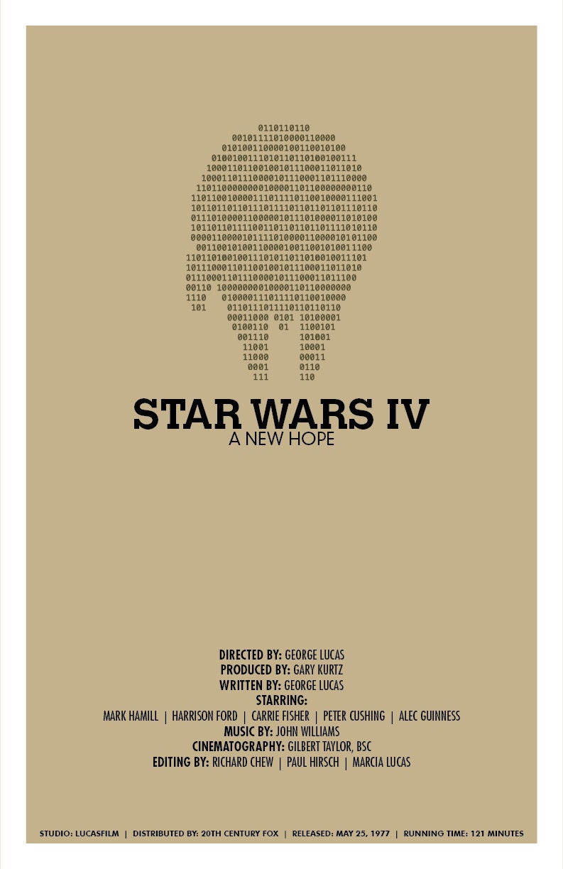 Star Wars Movie Poster: A New Hope - Single 11x17 Science Fiction Print