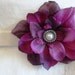Plum Purple Delphinium Flower Headband
