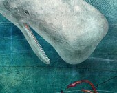 The Squid and the Whale - 8X10 - Graphic Art Print