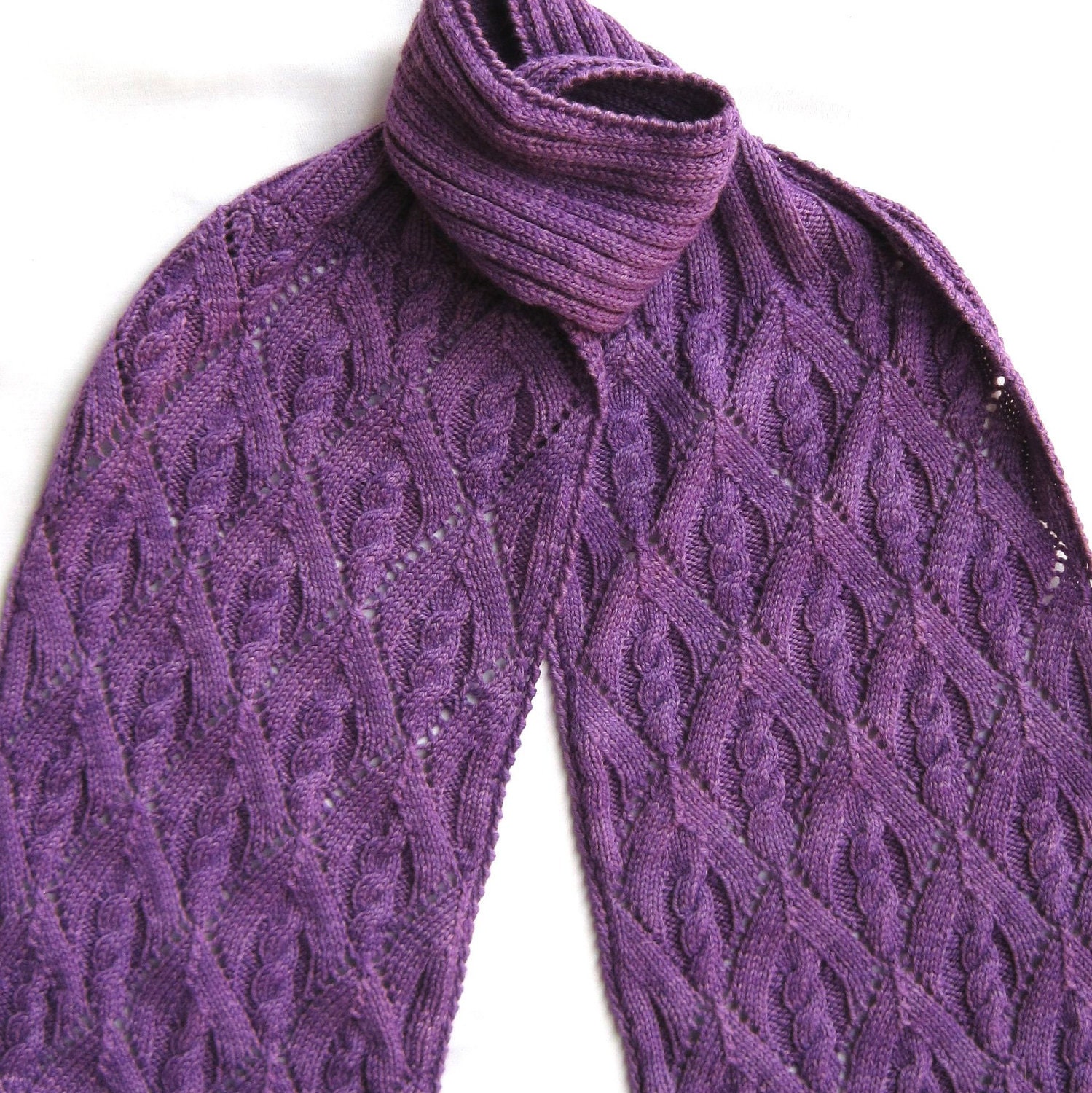 Knit Scarf Pattern:  Winter's Not Quite Over Scarf Knitting Pattern