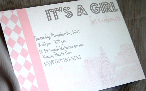 Printable Girl in New York Baby Shower Collection- Invitation by Fara Party Design Il_570xn