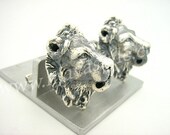 Sterling Silver King Lion Cufflinks
