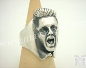 Sterling Silver Elvis Presley Ring