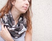 Versatile Scarf Cowl Loop Infinity Circle Camouflage Military Camo Minimalist Rustic Brown Safari Unisex Men Women elitett tbteam