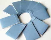 Blue Matchbook Notebooks Note Pads Set of 10 Recycled Covers Ready To Ship