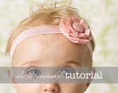 Fabric Flower Pattern Tutorial - "Merry-Go-Round" - PDF Instructions emailed to you within 24 hours - do-it-yourself How To Directions