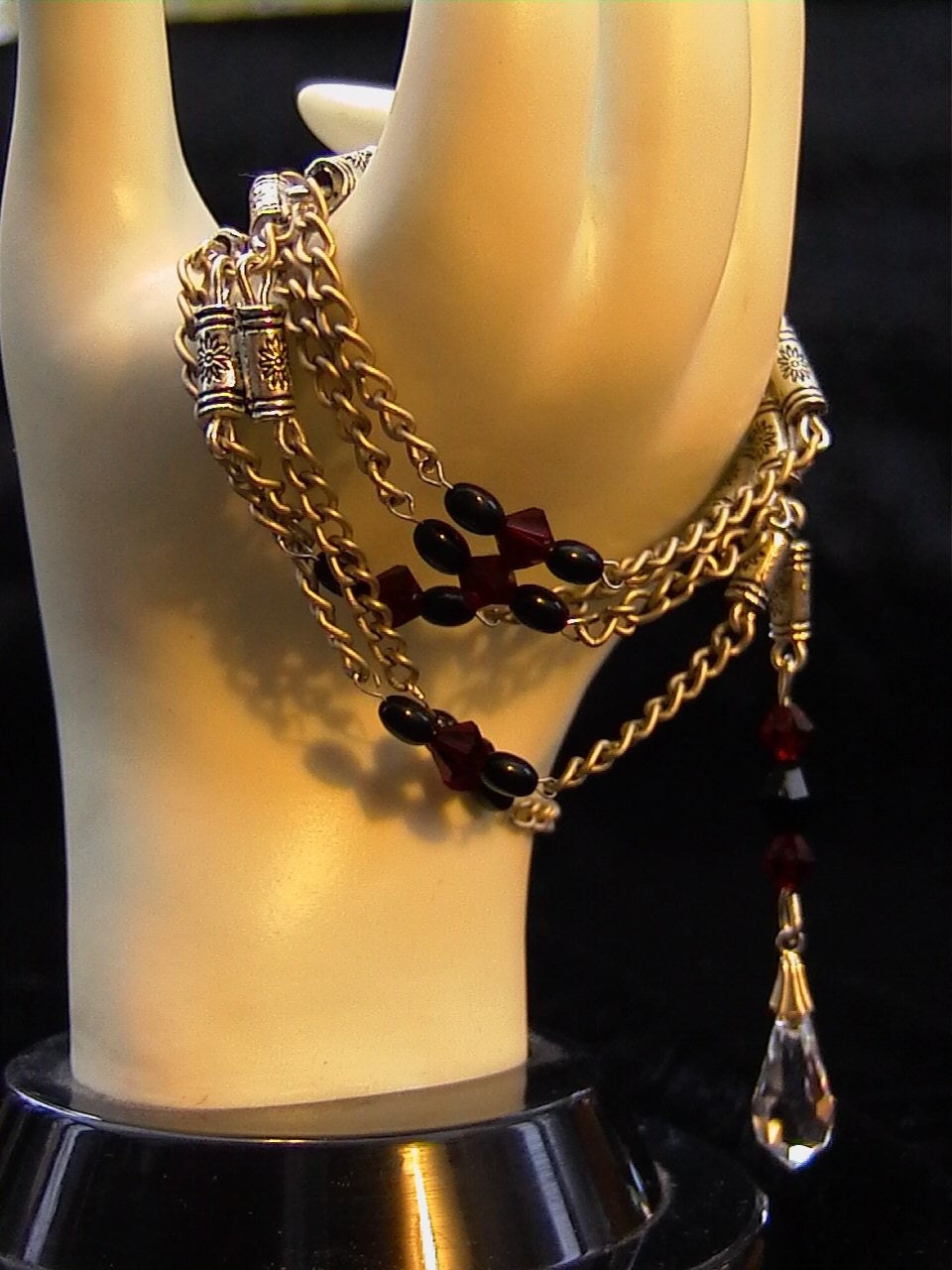 Persnickety - Swarovski Crystal and Silver Necklace - Bracelet - Belt - Hair Jewelery