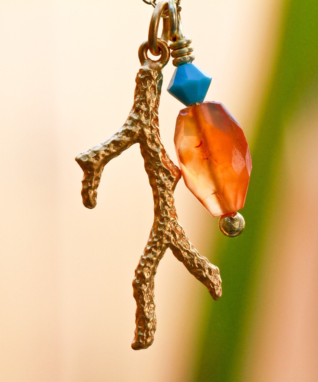 Gold Coral Charity Necklace