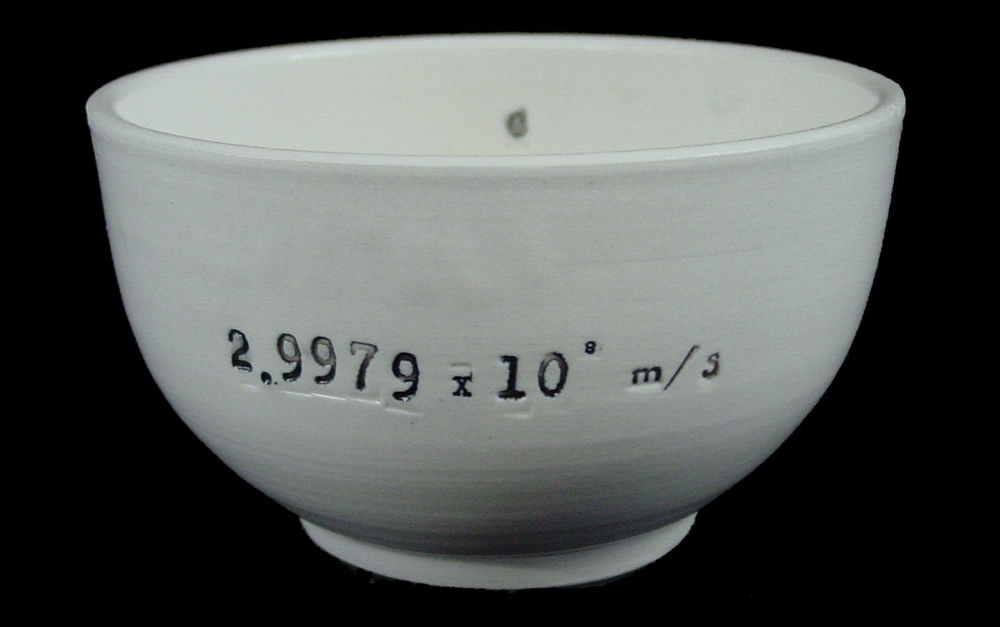 Speed of Light in a Vacuum Porcelain Bowl
