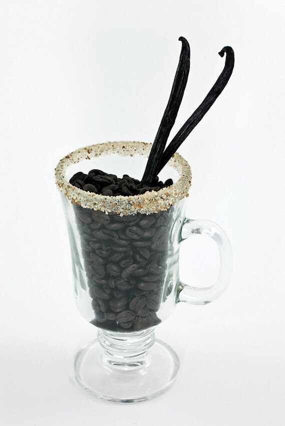 Vanilla coffee rim sugar - cocktails, martinis, margaritas for white russians or coffee - drink recipes, directions included