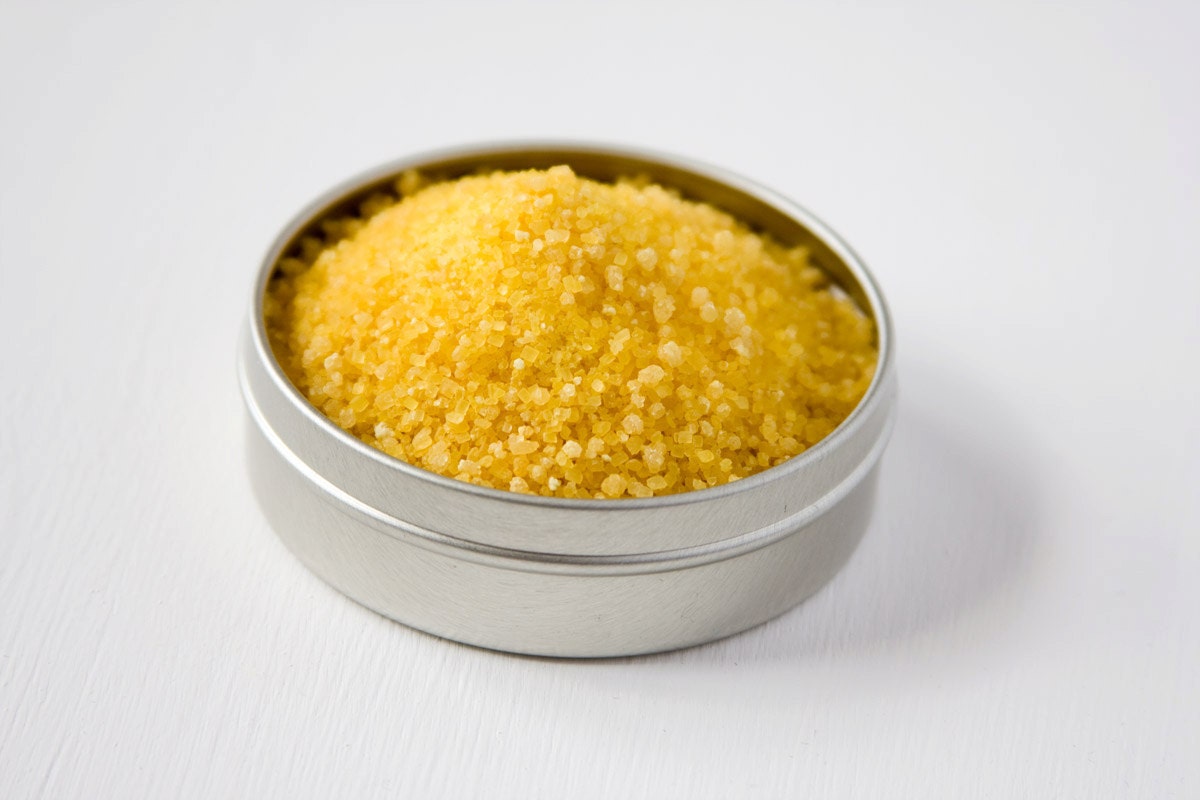 Flavored sugar - lemon drop cocktail rim sugar - martini recipes, directions included