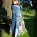 Classic Hippie patchwork Long Jean Skirt Custom Order to Your Size 0-14