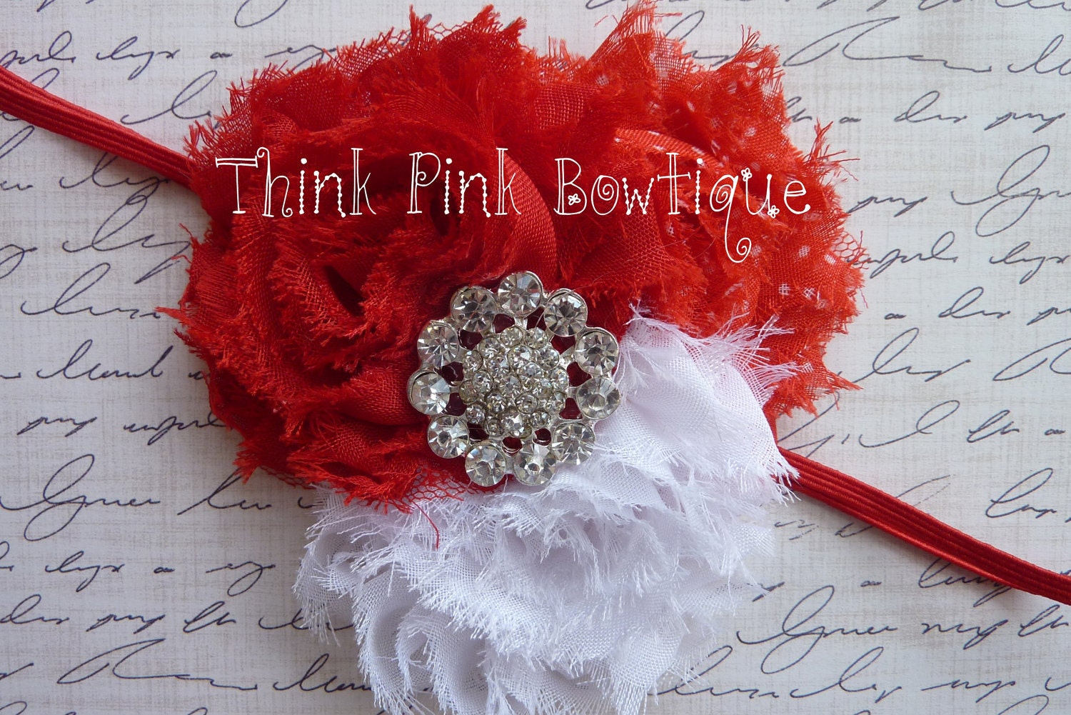Headband, flower headband, baby headband, shabby chic roses headband