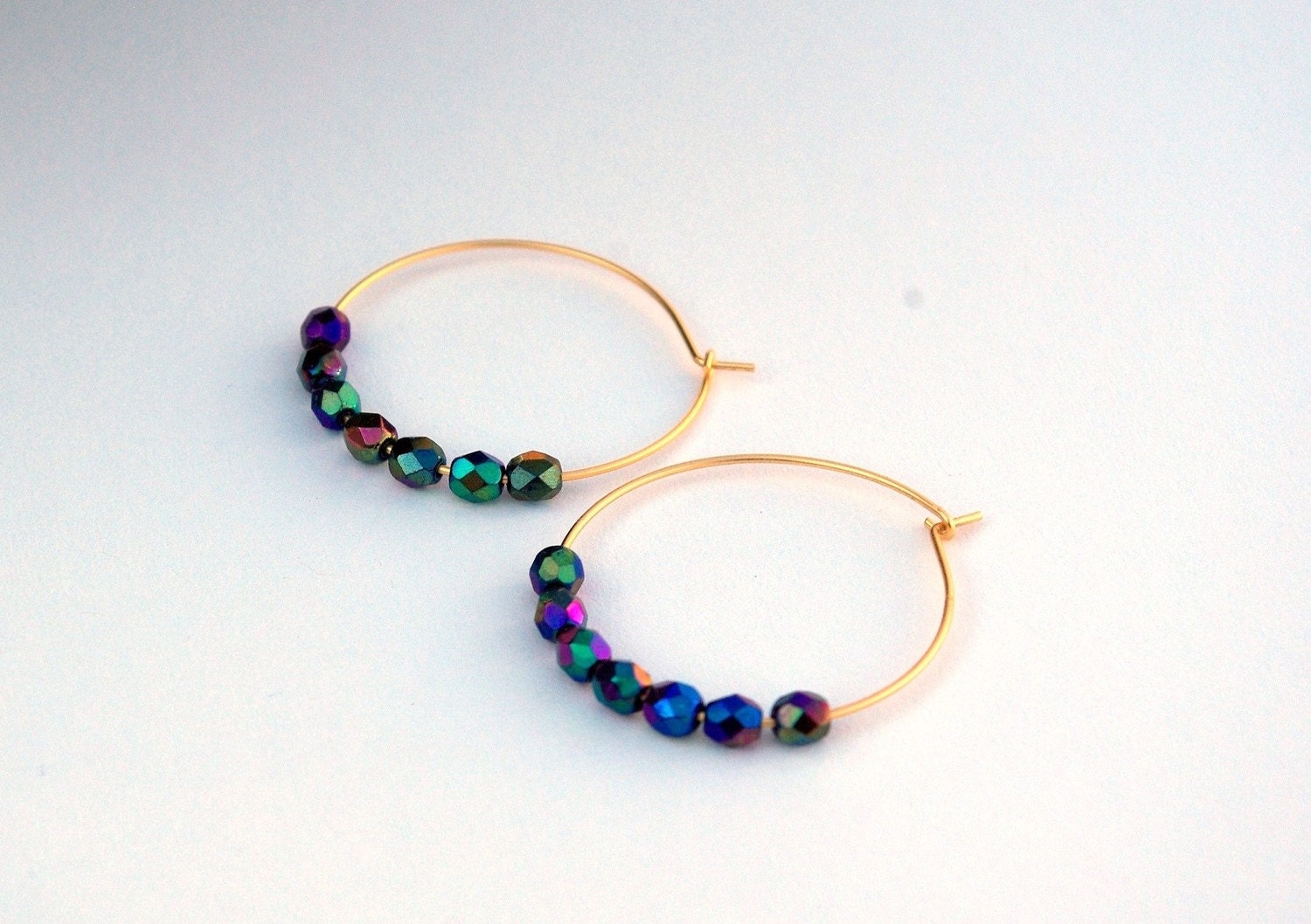 Simply Aurora Earrings - Matte Gold Hoops