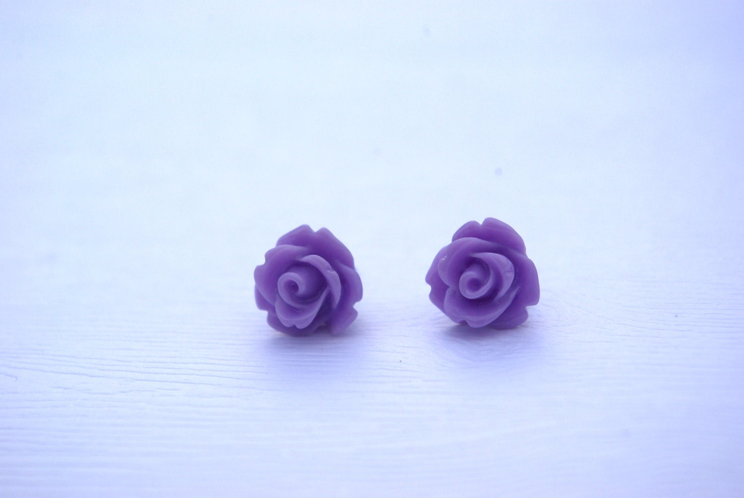 Yellow Rose Bud Earrings Duo