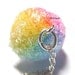 Snow Cone Necklace - Kawaii cute Rainbow flavor snocone, snowcone, Hawaiian shave ice food jewelry