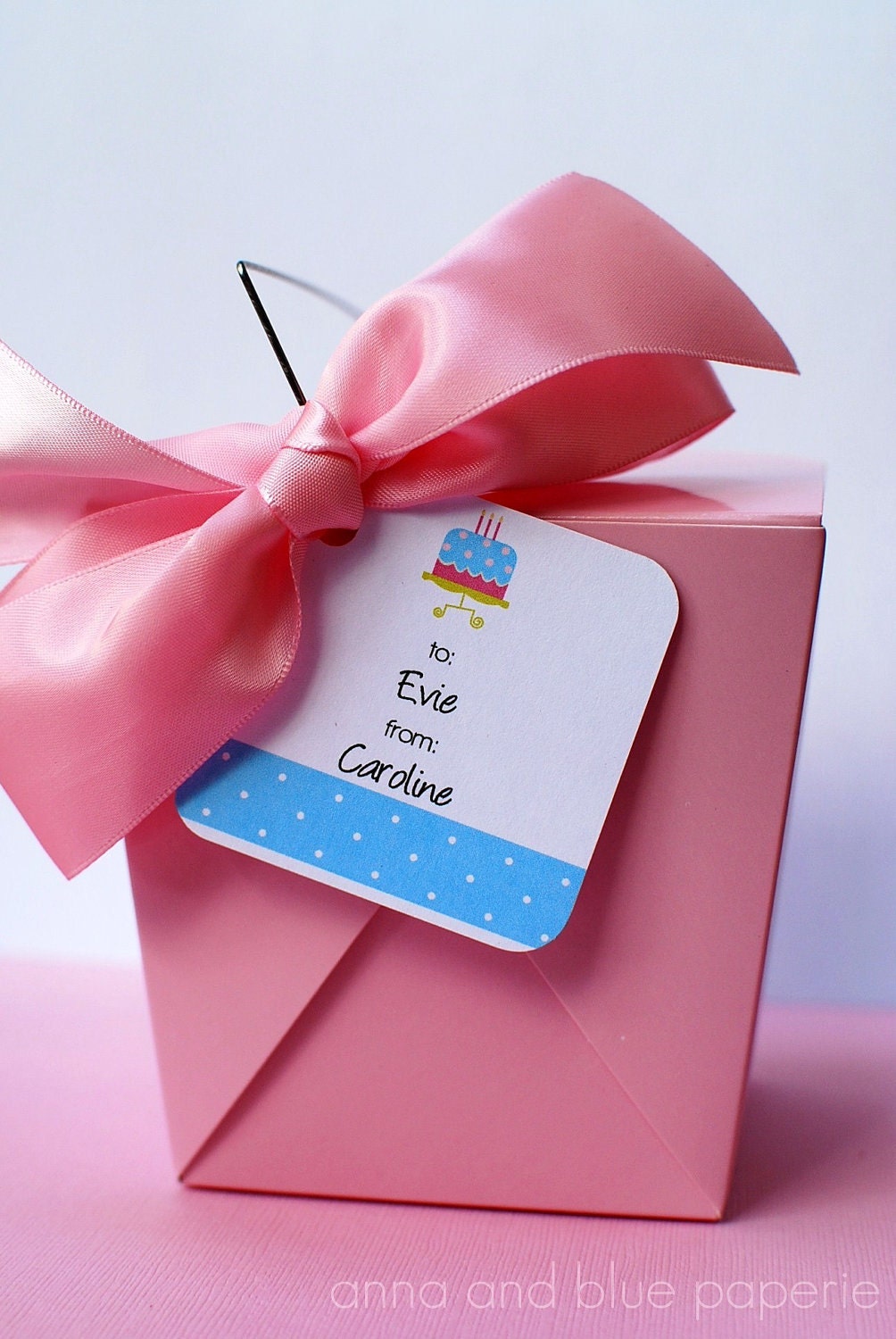 PRINTABLE Cake DIY Gift Tags - by anna and blue paperie Il_570xn