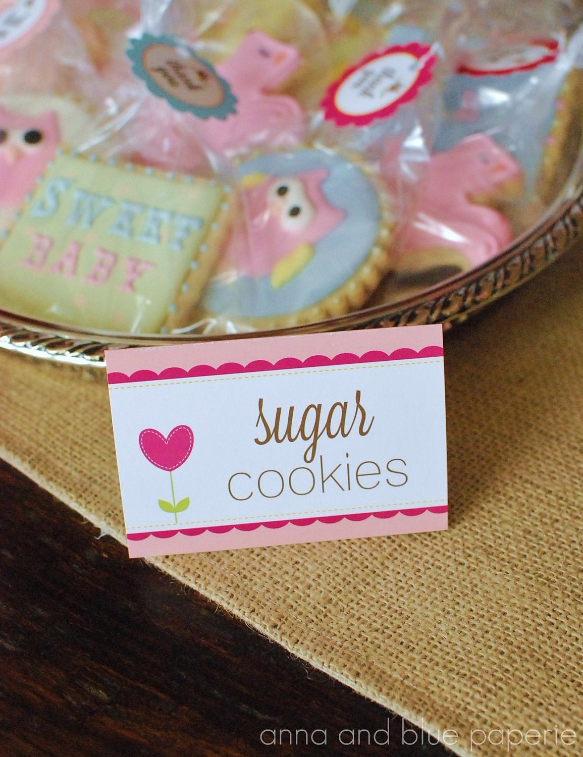 Printable Owl Love DIY Labels/Place Cards - Baby Shower or Birthday Party (avail. in girl, boy & neutral versions)by anna and blue paperie Il_570xn