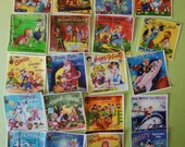Children's Retro Record and Book edible image wafers for your iced cookies, fondant, cupcakes and chocolates