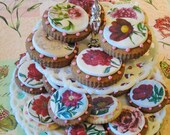 Edible Image Peony Flower Wafer Papers for your cookies, cupcake toppers, cakes and chocolates