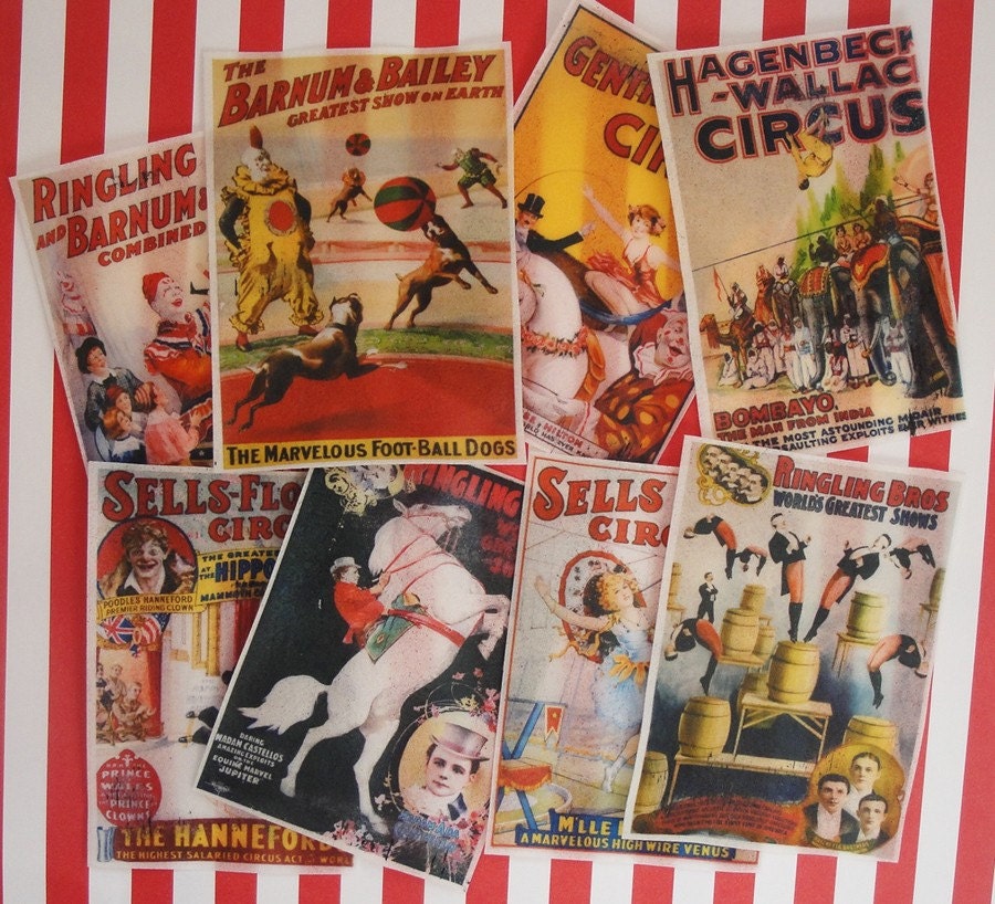 Large Vintage Circus Poster Edible Image Wafer Papers