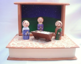 Storybook Nativity Set - Catholic Children's Toy - ready to ship