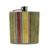 Vintage Stripe Liquor Flask 6 or 8 oz