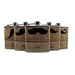 Faux Barn Siding Mustache Groomsmen Best Man Set of 5 Hip Flasks 6oz or 8oz Personalized Flasks