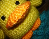 Crochet Custom DUCK STUFFED ANIMAL Plush Toy Amigurumi - Any Color - Personalizable