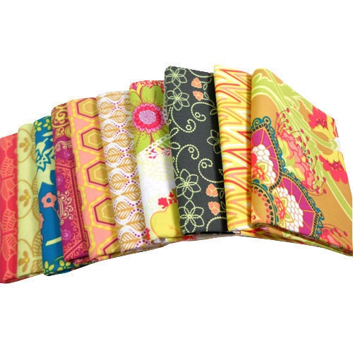 Art Gallery Fabric - Rhapsodia Collection - Patricia Bravo - 10 Pc. Fat Quarter Bundle - Sweet Journey Palette - Modern Fabric