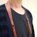 Personalized Camera Neck Strap with Adjustable Length - Leather - Rust - Hand Stitched - Front Page of Etsy