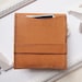 Personalized Wallet / Card Holder - Leather - Tan - Hand Stitched