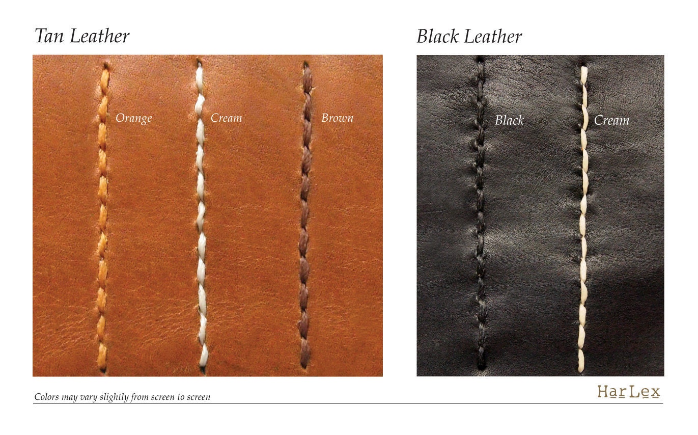Personalized Wallet / Card Holder - Leather - Tan - Hand Stitched