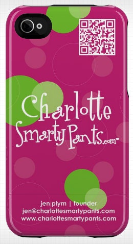 Custom Designed Favorite Quote Company Logo iPhone 5 Case 4 / 4S or 3G or Samsung - Custom Designed - Business Card