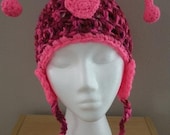 Love Bug Earflap Hat - Valentines Day Hat