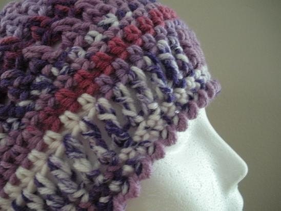 Multi Purple Beanie - One Size Fits Most