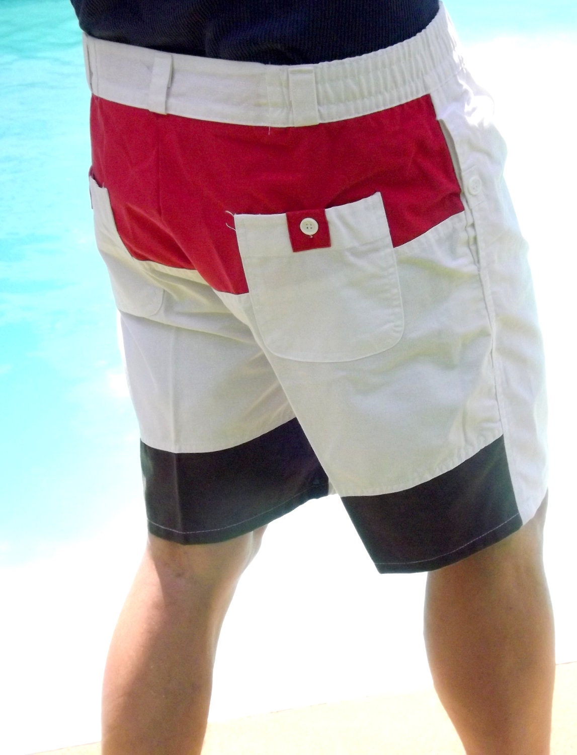 Board Shorts Vintage Members Only Mens Preppy Shorts Size 40 Mens Clothing