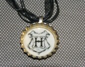 Harry Potter Crest Bottle Cap Necklace