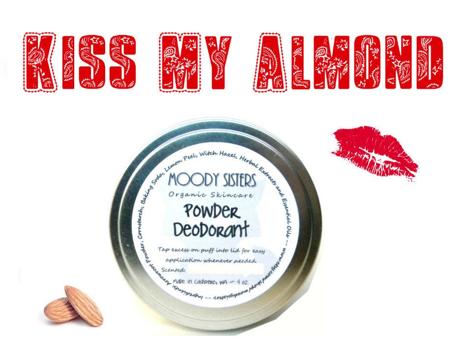 Organic Powder Deodorant-- Powder puff included for easy application-- 4 oz. Organic and Vegan-- Paraben & Aluminum Free