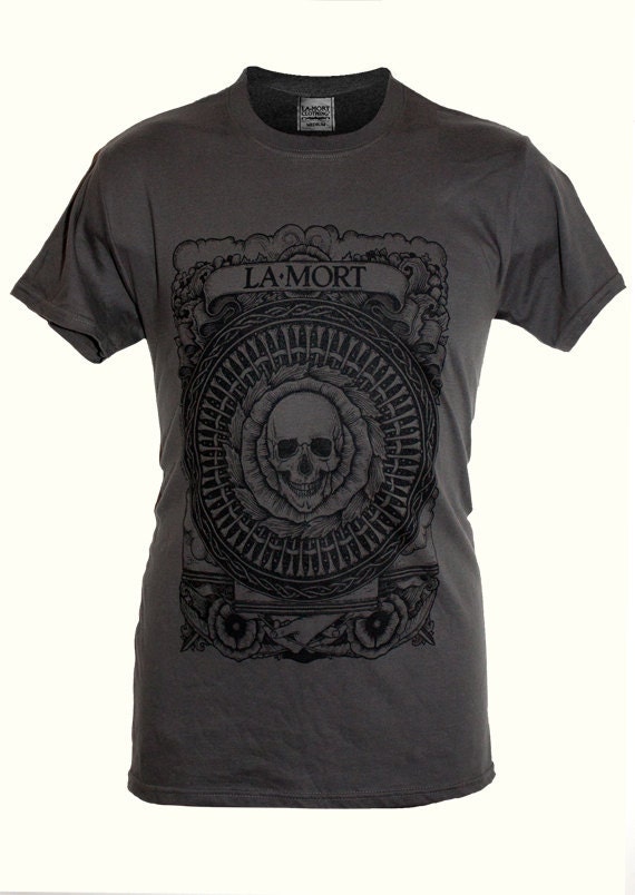 Beautiful Gothic Memento Mori T shirt - La Mort Narcosis 3