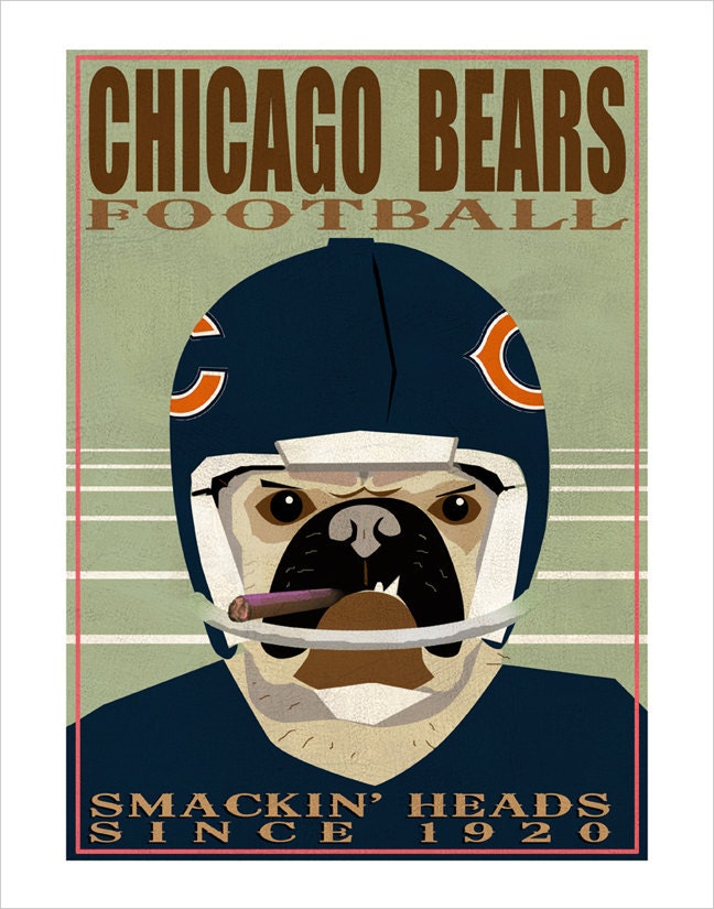Chicago Bears Football  - 11x14 print