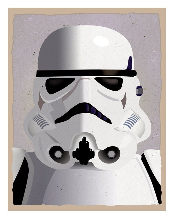 Star Wars Stormtrooper  Print - 8x10 print - Star Wars character print