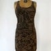 Woodcut Witch Bandage Dress in Copper