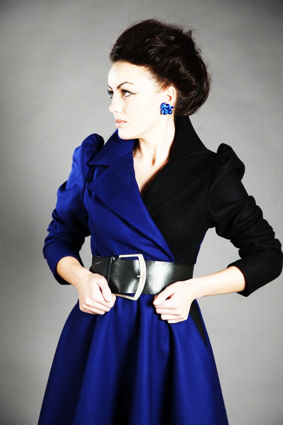 2 color ofelia  jacket in ELECTRIC BLUE