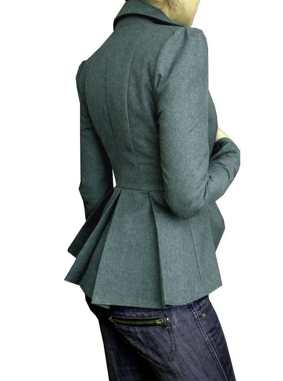 Dalia Jacket, custom,available in Dark Grey