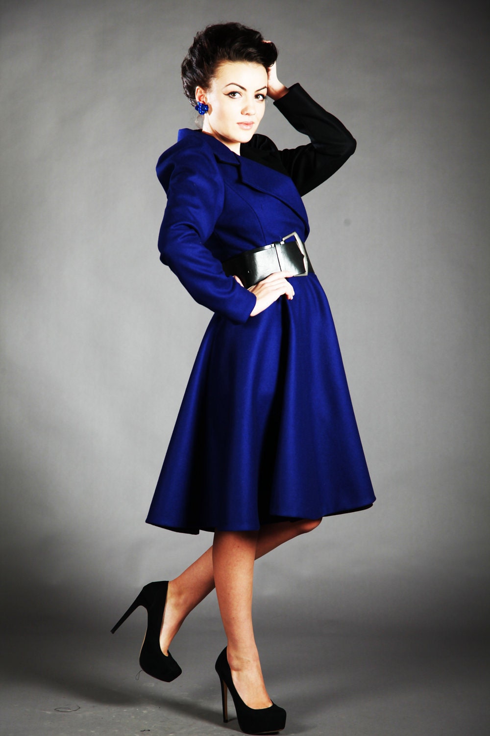 2 color ofelia  jacket in ELECTRIC BLUE