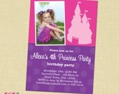 Princess Invitation - Pink and Purple Castle Princess Birthday Invitation - PRINTABLE Il_170x135