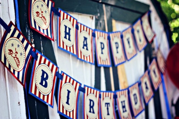 Western Cowboy Birthday Banner - Printables by 505 Design Paperie Il_570xn