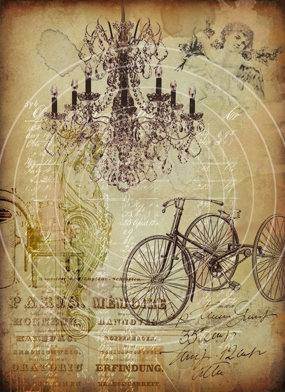 Old Storyboard No2 - Two Large Printable Backgrounds. Digital Download Sheets.